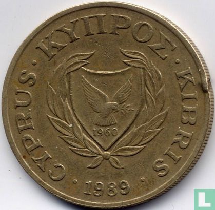 Cyprus 20 cents 1989 - Afbeelding 1