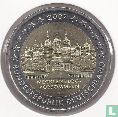 Duitsland 2 euro 2007 (F) "Mecklenburg - Vorpommern" - Afbeelding 1
