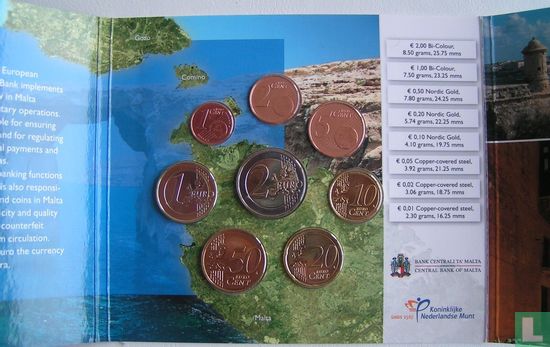 Malta mint set 2012 "Guest of Honour - day of the currency" - Image 2