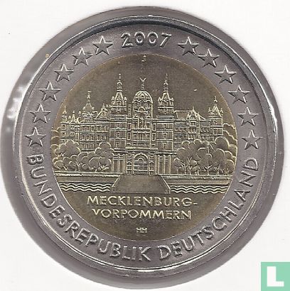 Duitsland 2 euro 2007 (J) "Mecklenburg - Vorpommern" - Afbeelding 1