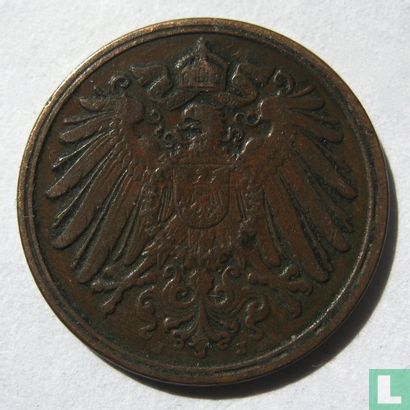 Empire allemand 1 pfennig 1890 (J) - Image 2