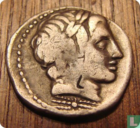Romeinse Republiek, AR denarius, Gargilius, Ogulnius en Vergilius, Rome, 86 v. Chr. - Afbeelding 1