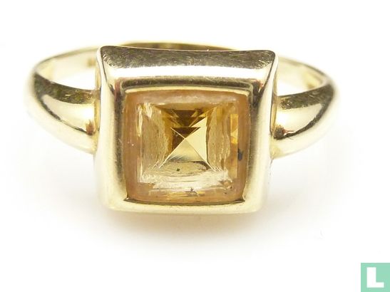 Gouden ring met citrien - Image 2