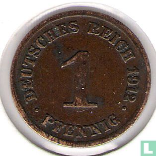 Duitse Rijk 1 pfennig 1912 (D) - Afbeelding 1
