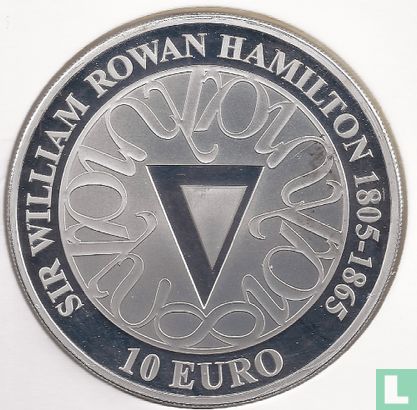 Irlande 10 euro 2005 (BE) "200th Anniversary of the birth of Sir William Rowan Hamilton" - Image 2