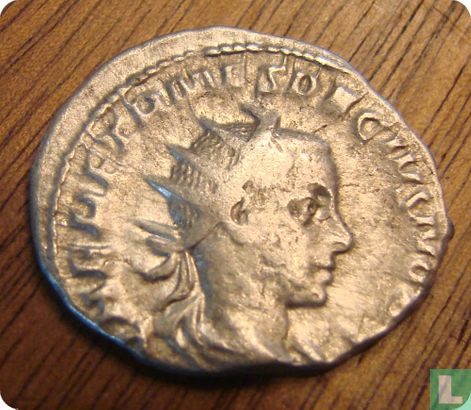 Romeinse Rijk, AR Antoninianus, 250-251 AD, Herennius Etruscus, Rome  - Image 1