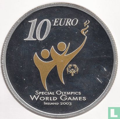 Irlande 10 euro 2003 (BE) "Special Olympics World Summer Games in Dublin" - Image 2