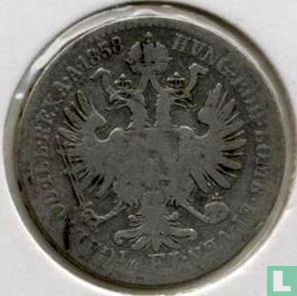 Autriche ¼ florin 1858 (A) - Image 1