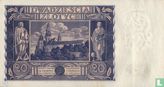 Polen 20 Zlotych 1936 - Bild 2