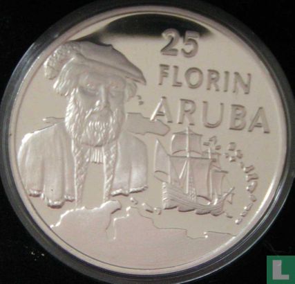 Aruba 25 florin 1999 (BE) "500th anniversary of the discovery of Aruba" - Image 2