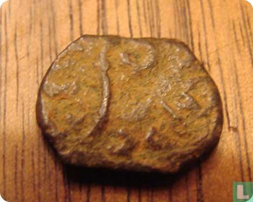 Judée, AE Prutah, 26-36 AD, Procuratoren, Pontius Pilatus 26-36 n.C., sous Tiberius 14-37 jaar 17=30 n.C. - Image 1