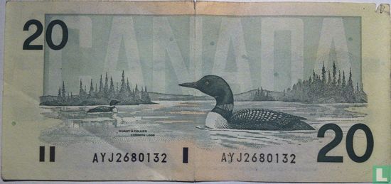 Canada 20 Dollars 1991 - Image 2