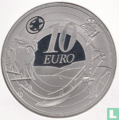 Ierland 10 euro 2009 (PROOF) "80 years Ploughman banknotes" - Afbeelding 2
