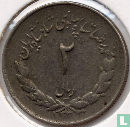 Iran 2 rials 1954 (SH1333) - Image 1