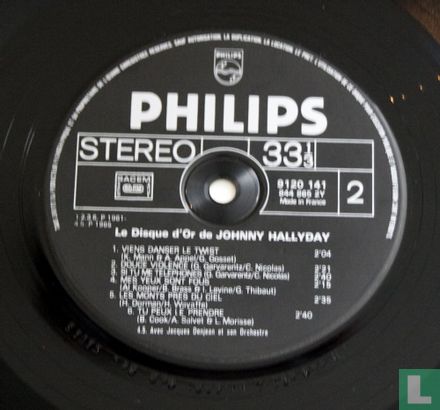 Le disque d'or de Johnny Hallyday, vol. 2 - Afbeelding 3
