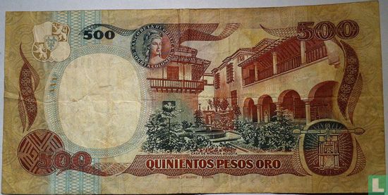 Colombie 500 Pesos Oro 1989 - Image 2