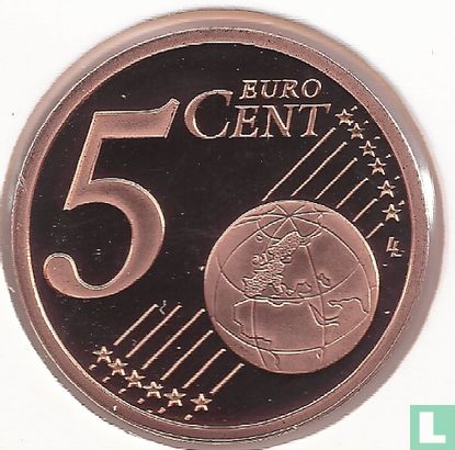 Monaco 5 cent 2005 (PROOF) - Image 2