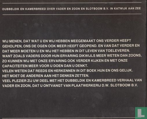 Dubbeldik en kamerbreed over Vader en Zoon en Slotboom B.V. in Katwijk aan Zee - Image 1