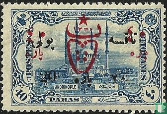 Oorlogsoverdruk op portzegels 1914