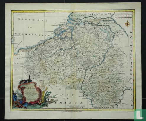 A new & correct map of the Netherlands or Low countries 