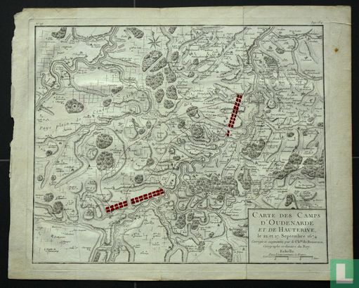  Carte des Camps d'Oudenarde et de Hauterive, le 22. et 27. Septembre 1674 