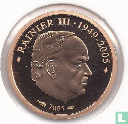 Monaco 10 euro 2005 (PROOF) "Throne change" - Image 1