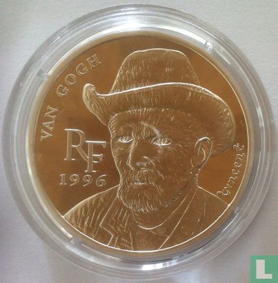 Frankrijk 10 francs / 1½ euro 1996 (PROOF) "Vincent Van Gogh - self portrait" - Afbeelding 1