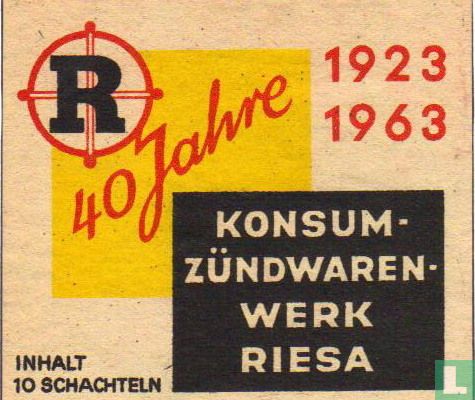 R 40 Jahre 1923 - 1963