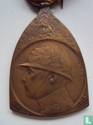 België Oorlogsherinnerinsmedaille 1914–1918 - Image 2