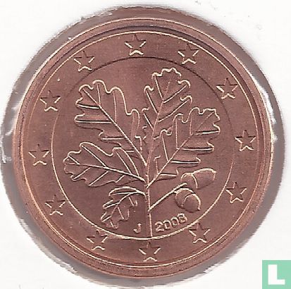 Allemagne 1 cent 2008 (J) - Image 1
