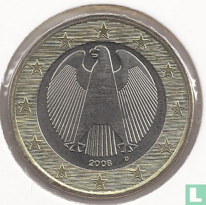 Allemagne 1 euro 2008 (D)  - Image 1
