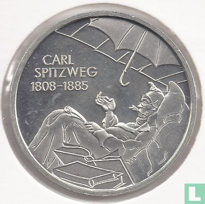 Duitsland 10 euro 2008 "200th anniversary of the birth of Carl Spitzweg" - Afbeelding 2
