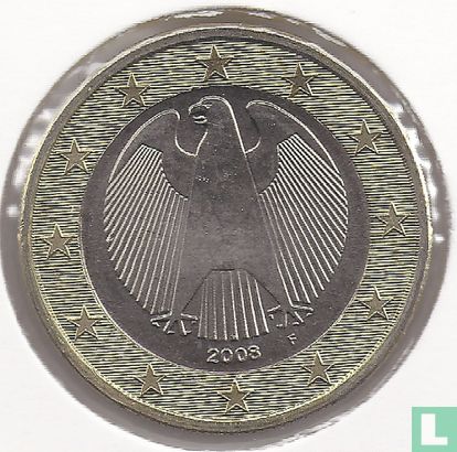 Allemagne 1 euro 2008 (F)  - Image 1