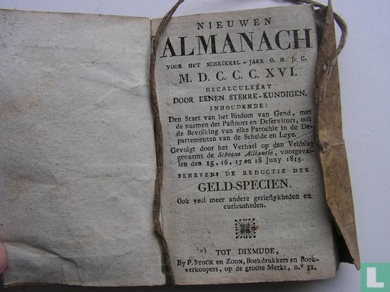 Nieuwen almanach voor het schrikkeljaar 1816 - Image 3