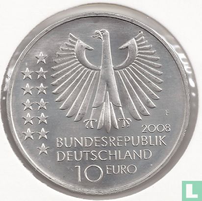 Duitsland 10 euro 2008 "150th anniversary of the birth of Max Planck" - Afbeelding 1