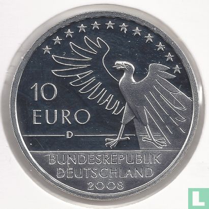 Duitsland 10 euro 2008 (PROOF) "200th anniversary of the birth of Carl Spitzweg" - Afbeelding 1