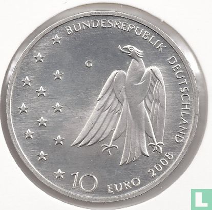 Allemagne 10 euro 2008 "125th anniversary of the birth of Franz Kafka" - Image 1
