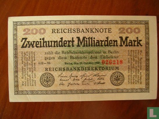 Reichsbanknote - Bild 1