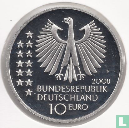 Duitsland 10 euro 2008 (PROOF) "150th anniversary of the birth of Max Planck" - Afbeelding 1
