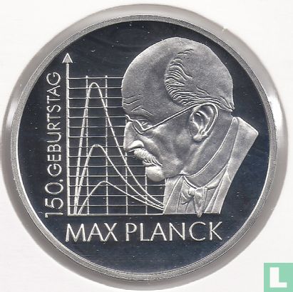 Duitsland 10 euro 2008 (PROOF) "150th anniversary of the birth of Max Planck" - Afbeelding 2