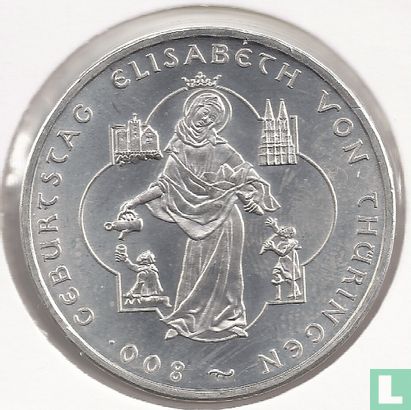 Allemagne 10 euro 2007 "800th anniversary of the birth of St. Elizabeth of Thuringia" - Image 2