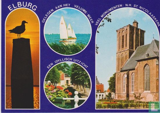 Elburg-gelegen aan het Veluwemeer-veel monumenten: N.H. St. Nicolaaskerk-een idyllisch uitzicht - Bild 1
