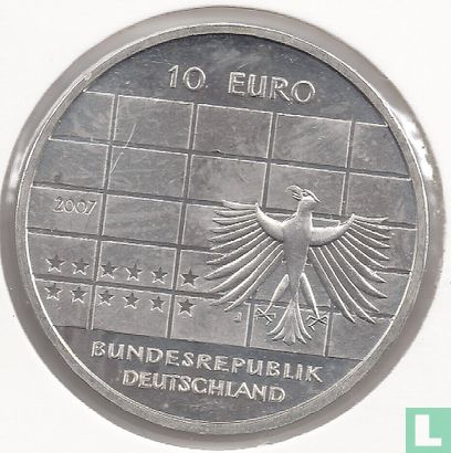 Duitsland 10 euro 2007 "50 years Deutsche Bundesbank" - Afbeelding 1