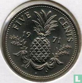 Bahama's 5 cents 1971 - Afbeelding 1