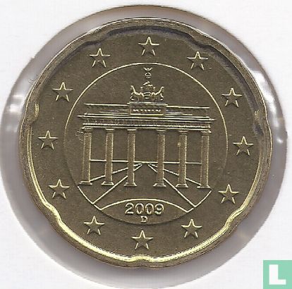 Allemagne 20 cent 2009 (D) - Image 1