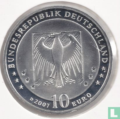 Duitsland 10 euro 2007 (PROOF) "175th anniversary of the birth of Wilhelm Busch" - Afbeelding 1