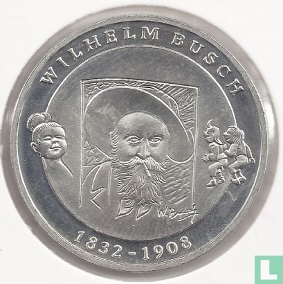 Germany 10 euro 2007 "175th anniversary of the birth of Wilhelm Busch" - Image 2