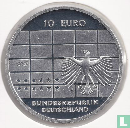 Allemagne 10 euro 2007 (BE) "50 years Deutsche Bundesbank" - Image 1