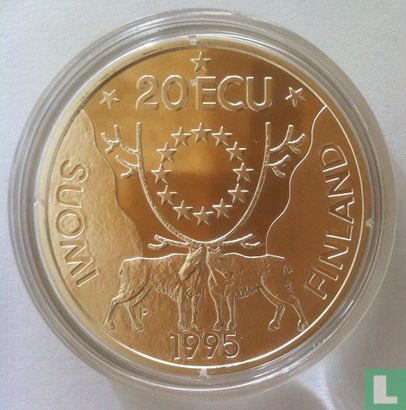 フィンランド 20ECU銀貨（ヨハン・ルードヴィッヒ・ルーネベリ） Finland 20 ECU 1995 Johan Ludvig Runeberg (1995) - ECU tokens