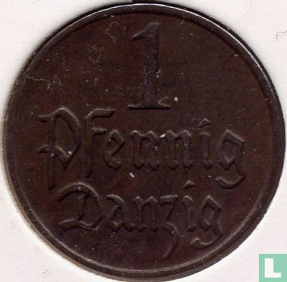 Danzig 1 pfennig 1923 - Afbeelding 2
